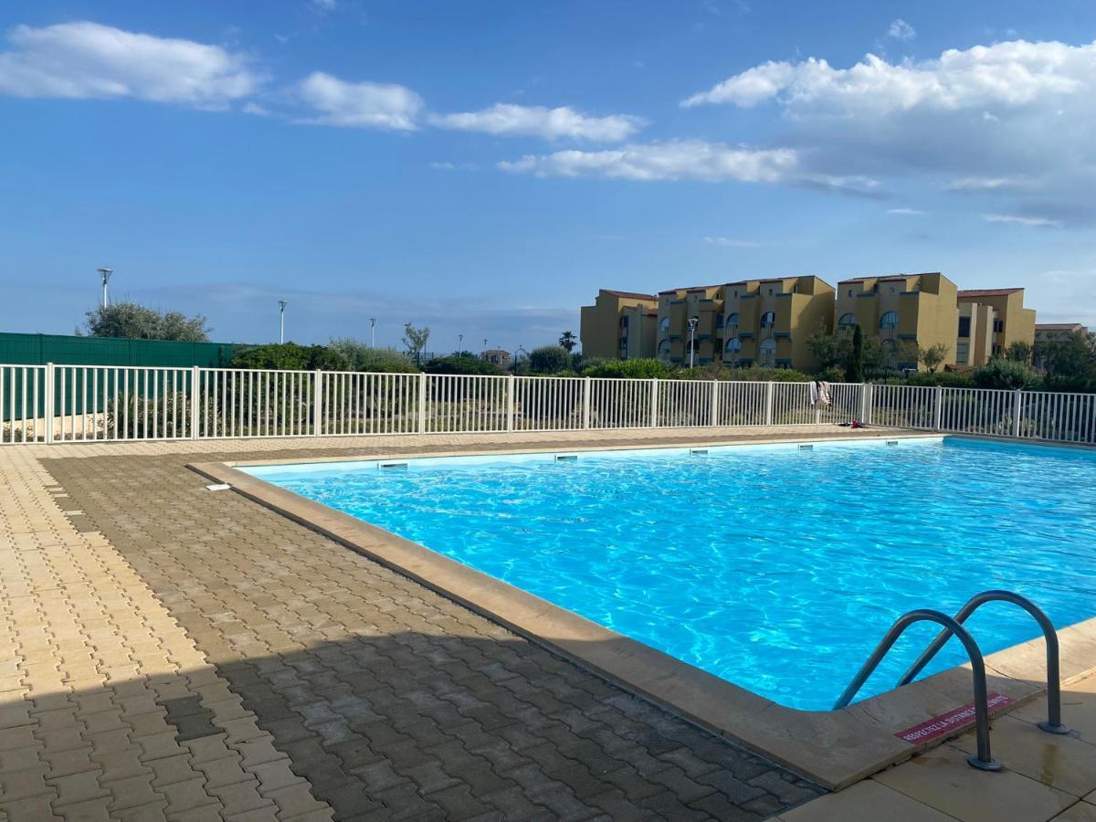 Ferienwohnung Terrasse Vue Mer 2 Pieces A Leucate Avec Piscine Exterior foto