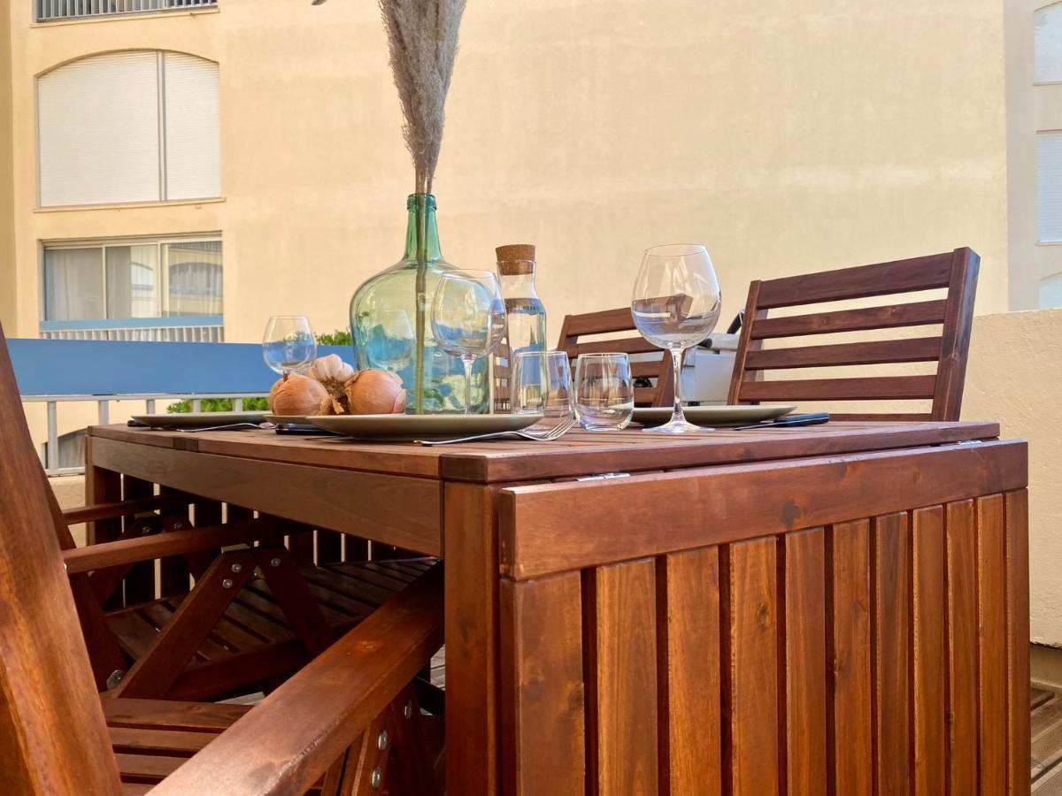Ferienwohnung Terrasse Vue Mer 2 Pieces A Leucate Avec Piscine Exterior foto
