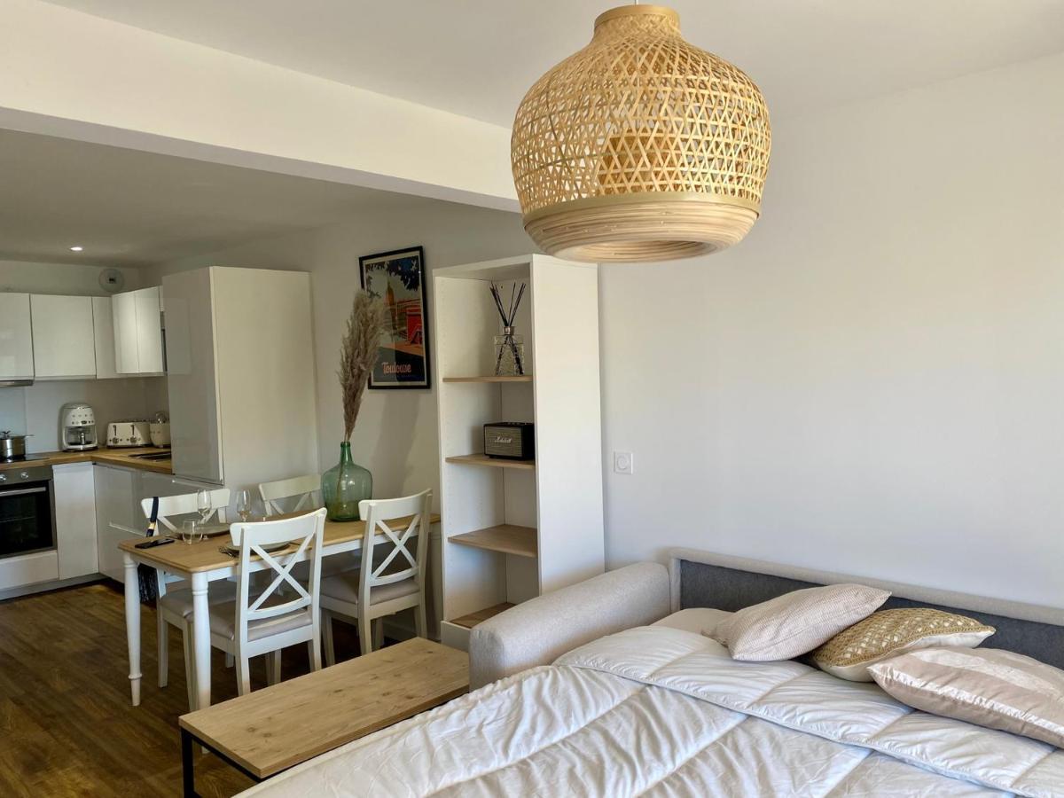Ferienwohnung Terrasse Vue Mer 2 Pieces A Leucate Avec Piscine Exterior foto