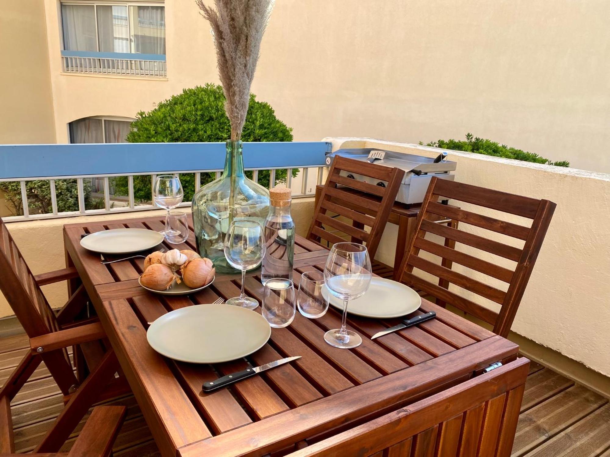 Ferienwohnung Terrasse Vue Mer 2 Pieces A Leucate Avec Piscine Zimmer foto
